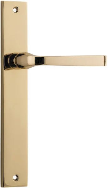 IVER Annecy Solid Brass Rectangular Door Handle – Multiple Finishes Available - Entry - Point - 10208 - Iver