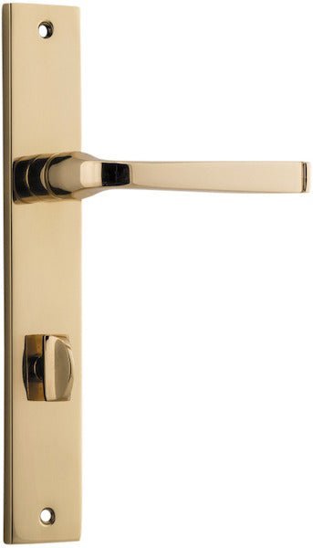 IVER Annecy Solid Brass Rectangular Door Handle – Multiple Finishes Available - Entry - Point - 10208P85 - Iver