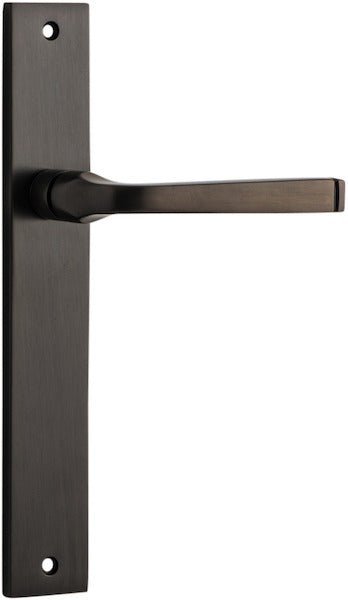 IVER Annecy Solid Brass Rectangular Door Handle – Multiple Finishes Available - Entry - Point - 10708 - Iver