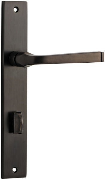 IVER Annecy Solid Brass Rectangular Door Handle – Multiple Finishes Available - Entry - Point - 10708P85 - Iver