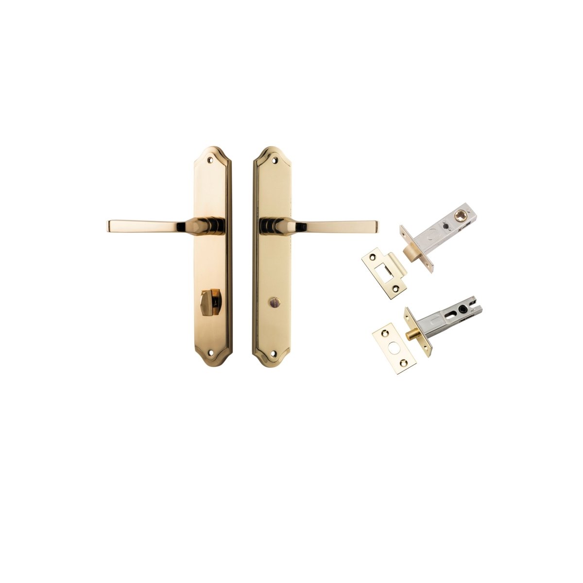 IVER Annecy Solid Brass Shouldered Door Handle – Multiple Finishes Available - Entry - Point - 10220KPRIV60 - Iver