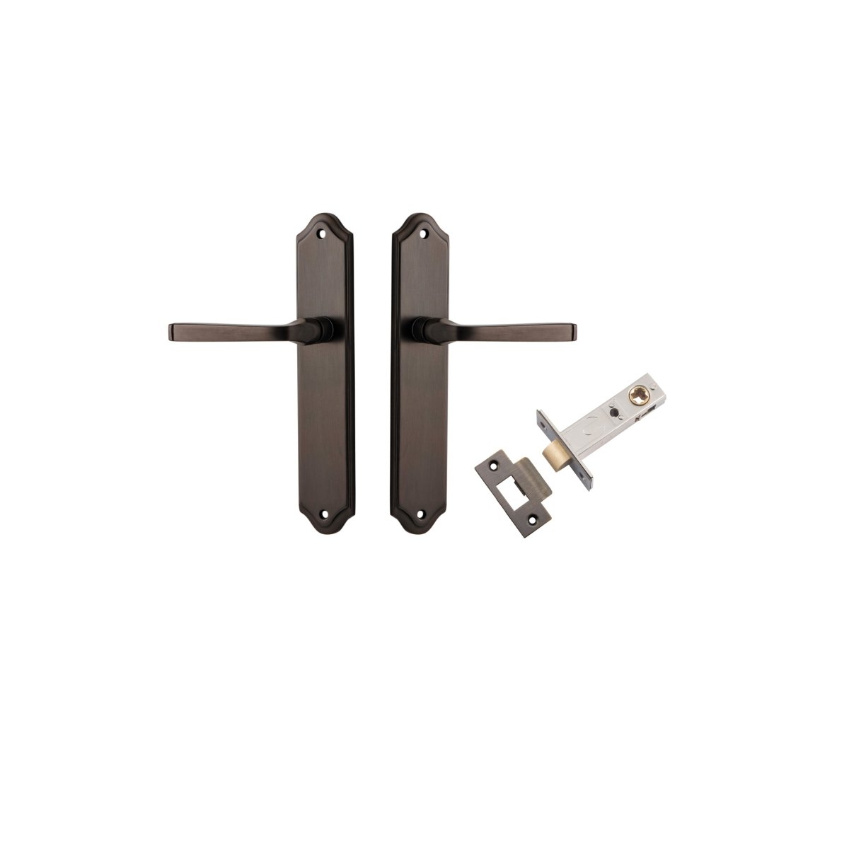 IVER Annecy Solid Brass Shouldered Door Handle – Multiple Finishes Available - Entry - Point - 10720KPASS60 - Iver