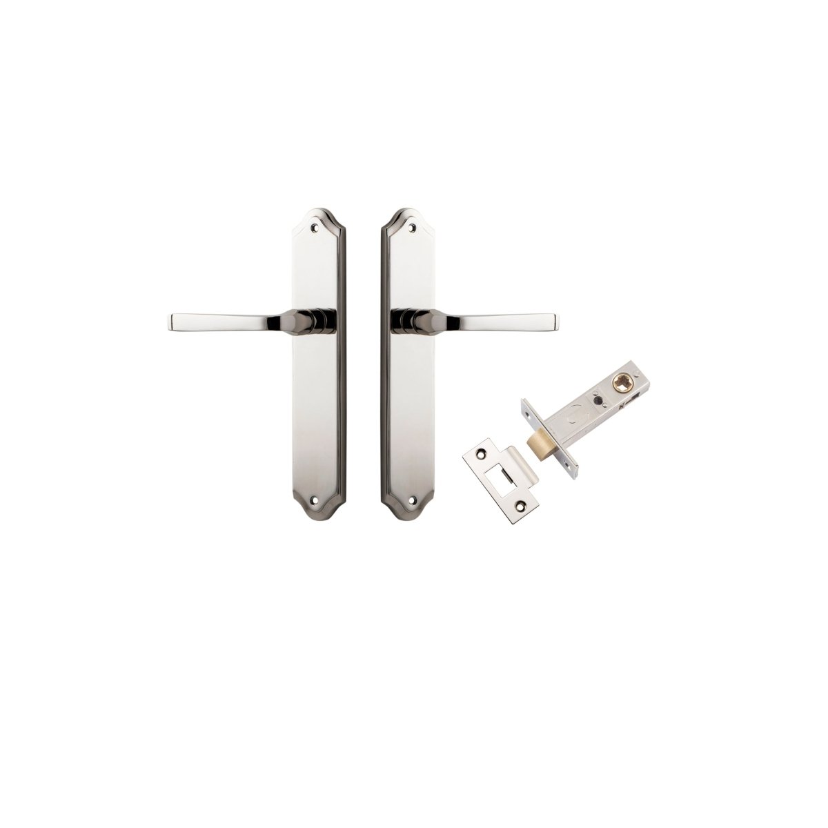 IVER Annecy Solid Brass Shouldered Door Handle – Multiple Finishes Available - Entry - Point - 14220KPASS60 - Iver