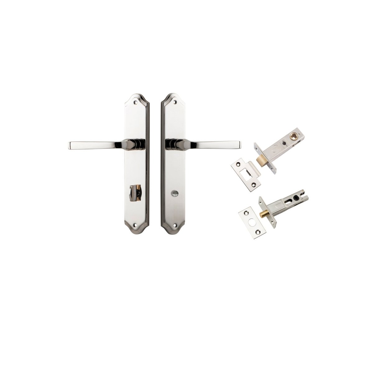 IVER Annecy Solid Brass Shouldered Door Handle – Multiple Finishes Available - Entry - Point - 14220KPRIV60 - Iver