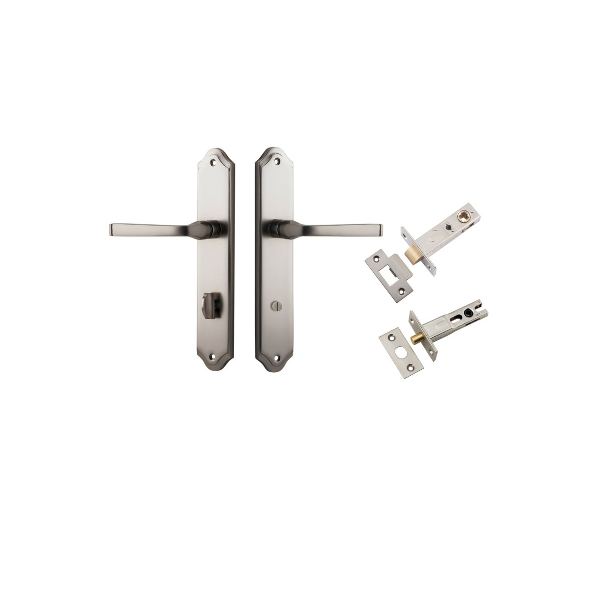IVER Annecy Solid Brass Shouldered Door Handle – Multiple Finishes Available - Entry - Point - 14720KPRIV60 - Iver