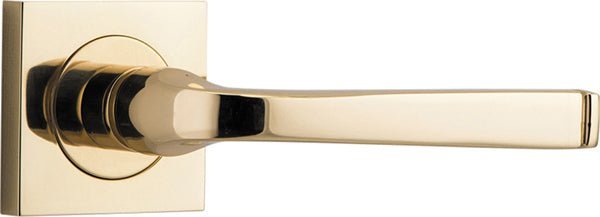 IVER Annecy Solid Brass Square Rose Door Handle – Multiple Finishes Available - Entry - Point - 0390 - Iver