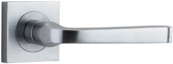 IVER Annecy Solid Brass Square Rose Door Handle – Multiple Finishes Available - Entry - Point - 0395 - Iver