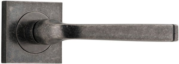 IVER Annecy Solid Brass Square Rose Door Handle – Multiple Finishes Available - Entry - Point - 0397 - Iver