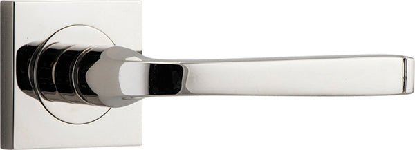 IVER Annecy Solid Brass Square Rose Door Handle – Multiple Finishes Available - Entry - Point - 0398 - Iver