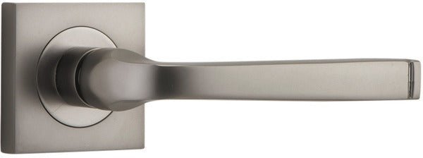 IVER Annecy Solid Brass Square Rose Door Handle – Multiple Finishes Available - Entry - Point - 0399 - Iver