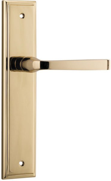 IVER Annecy Solid Brass Stepped Door Handle – Multiple Finishes Available - Entry - Point - 10244 - Iver
