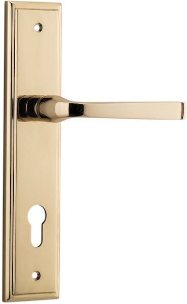 IVER Annecy Solid Brass Stepped Door Handle – Multiple Finishes Available - Entry - Point - 10244E85 - Iver