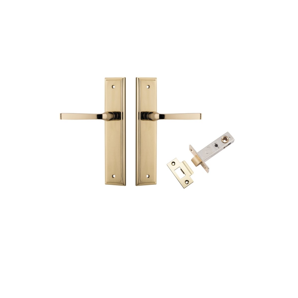 IVER Annecy Solid Brass Stepped Door Handle – Multiple Finishes Available - Entry - Point - 10244KPASS60 - Iver