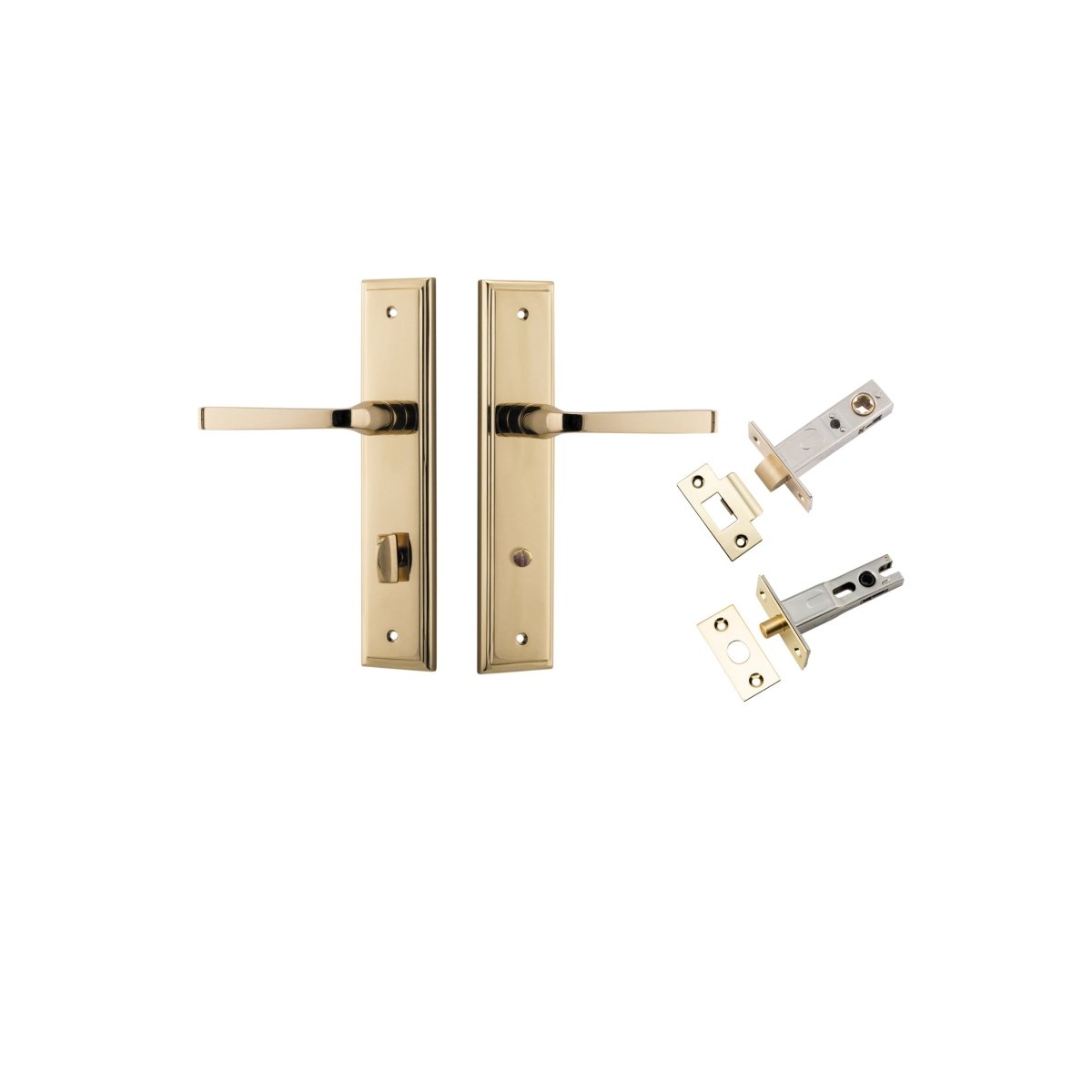 IVER Annecy Solid Brass Stepped Door Handle – Multiple Finishes Available - Entry - Point - 10244KPRIV60 - Iver