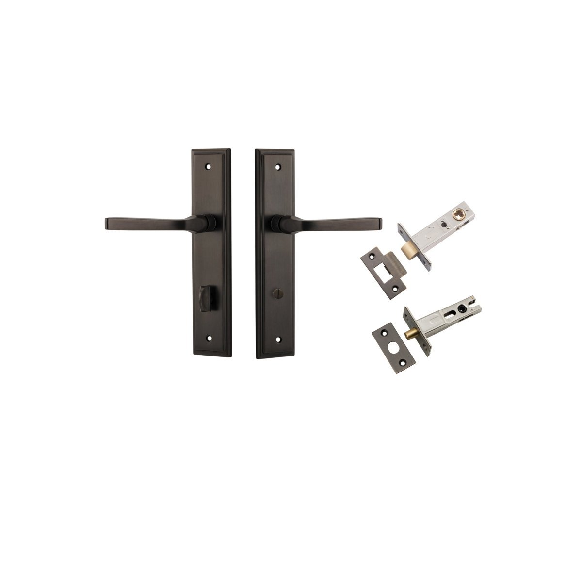 IVER Annecy Solid Brass Stepped Door Handle – Multiple Finishes Available - Entry - Point - 10744KPRIV60 - Iver