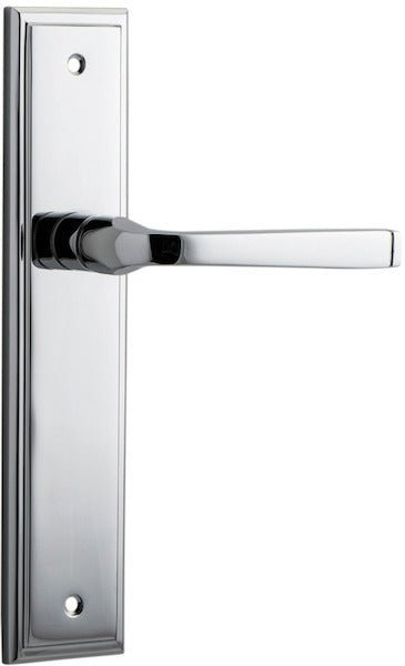 IVER Annecy Solid Brass Stepped Door Handle – Multiple Finishes Available - Entry - Point - 11744 - Iver