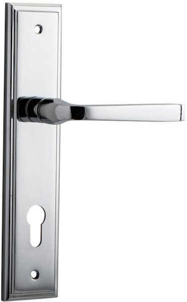 IVER Annecy Solid Brass Stepped Door Handle – Multiple Finishes Available - Entry - Point - 11744E85 - Iver