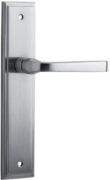 IVER Annecy Solid Brass Stepped Door Handle – Multiple Finishes Available - Entry - Point - 12244 - Iver