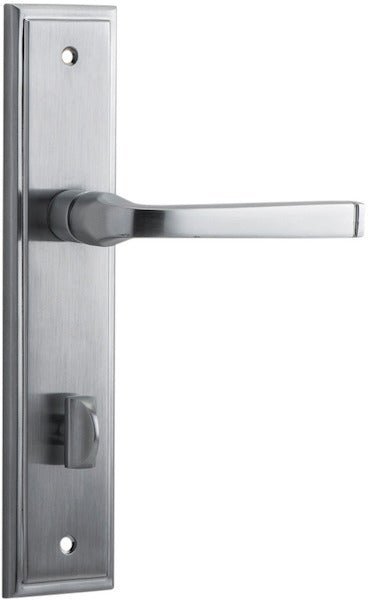 IVER Annecy Solid Brass Stepped Door Handle – Multiple Finishes Available - Entry - Point - 12244P85 - Iver