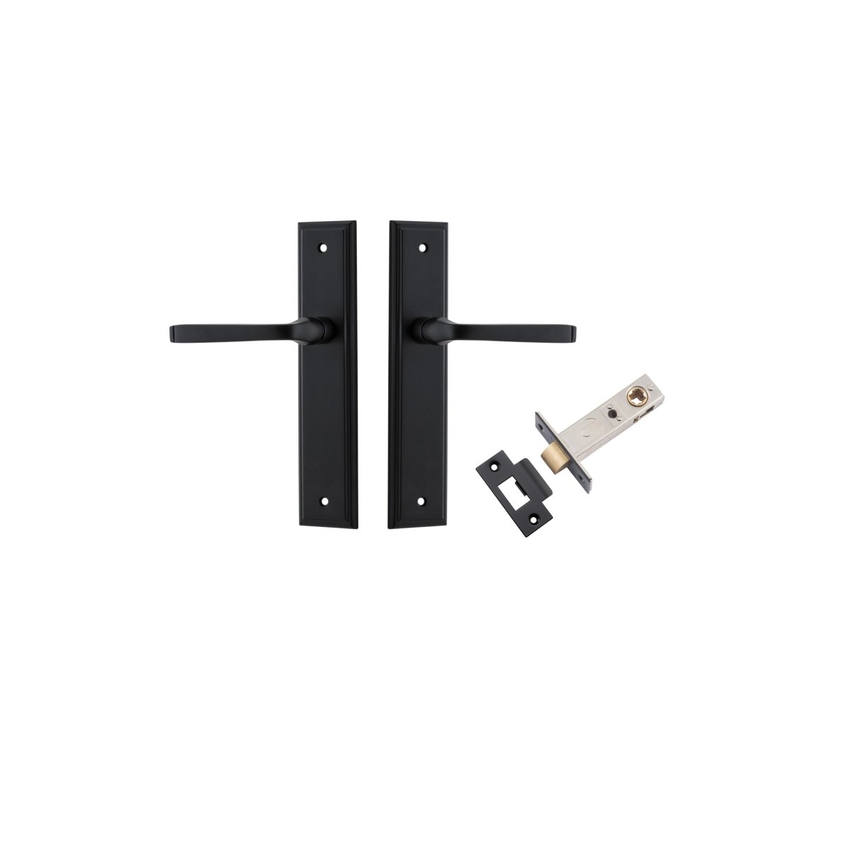 IVER Annecy Solid Brass Stepped Door Handle – Multiple Finishes Available - Entry - Point - 12744KPASS60 - Iver