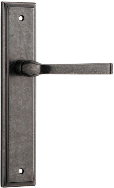 IVER Annecy Solid Brass Stepped Door Handle – Multiple Finishes Available - Entry - Point - 13744 - Iver
