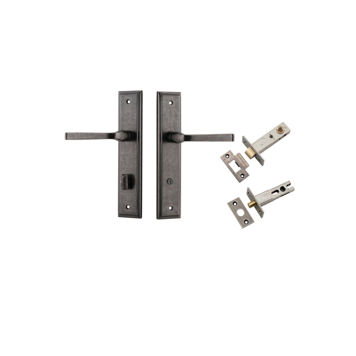 IVER Annecy Solid Brass Stepped Door Handle – Multiple Finishes Available - Entry - Point - 13744KPRIV60 - Iver