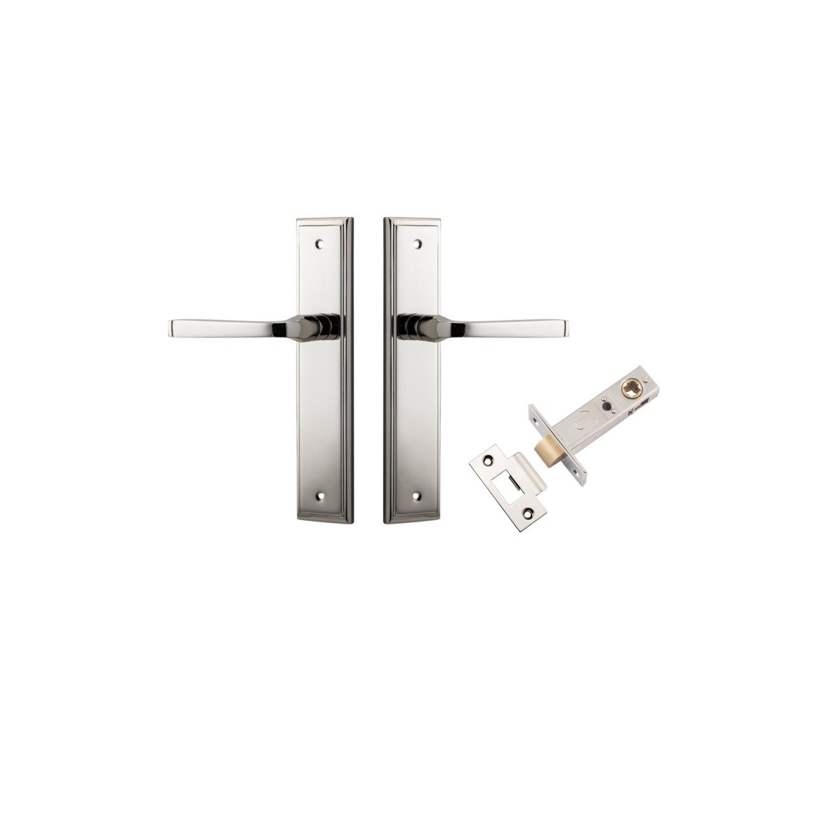 IVER Annecy Solid Brass Stepped Door Handle – Multiple Finishes Available - Entry - Point - 14244KPASS60 - Iver