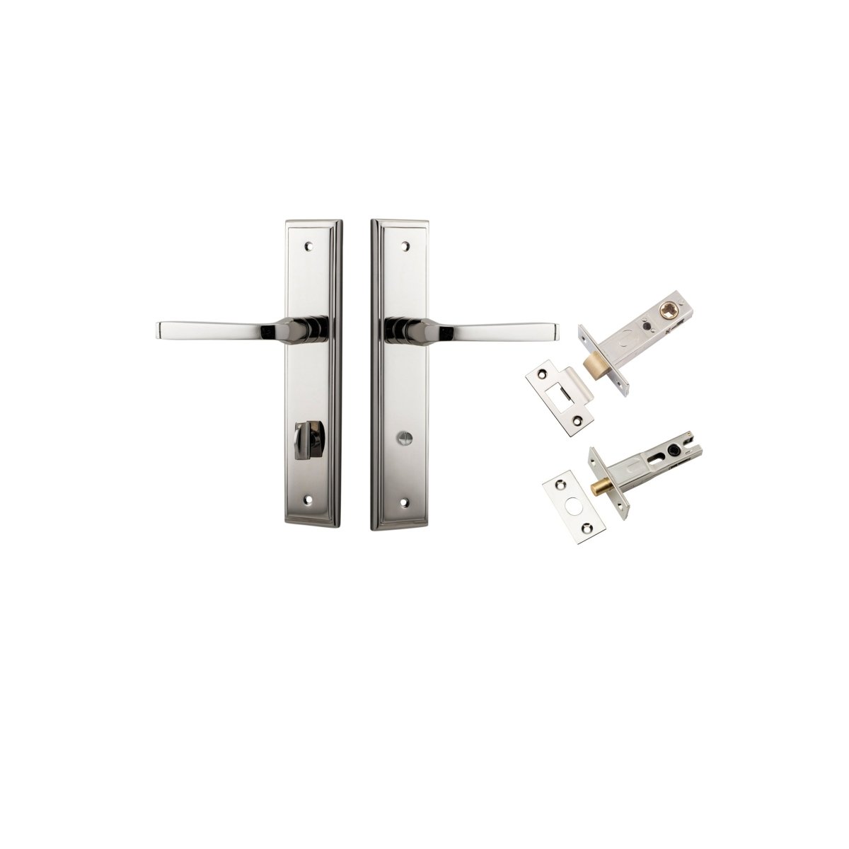 IVER Annecy Solid Brass Stepped Door Handle – Multiple Finishes Available - Entry - Point - 14244KPRIV60 - Iver