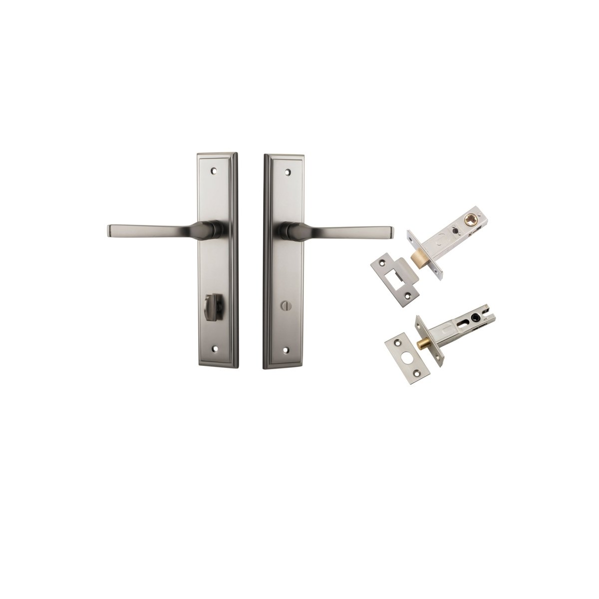 IVER Annecy Solid Brass Stepped Door Handle – Multiple Finishes Available - Entry - Point - 14744KPRIV60 - Iver