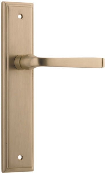 IVER Annecy Solid Brass Stepped Door Handle – Multiple Finishes Available - Entry - Point - 15244 - Iver