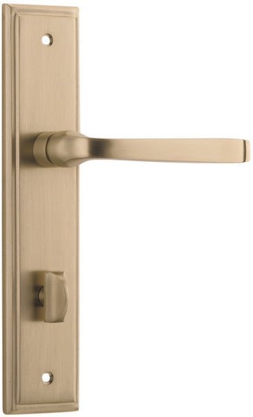 IVER Annecy Solid Brass Stepped Door Handle – Multiple Finishes Available - Entry - Point - 15244P85 - Iver