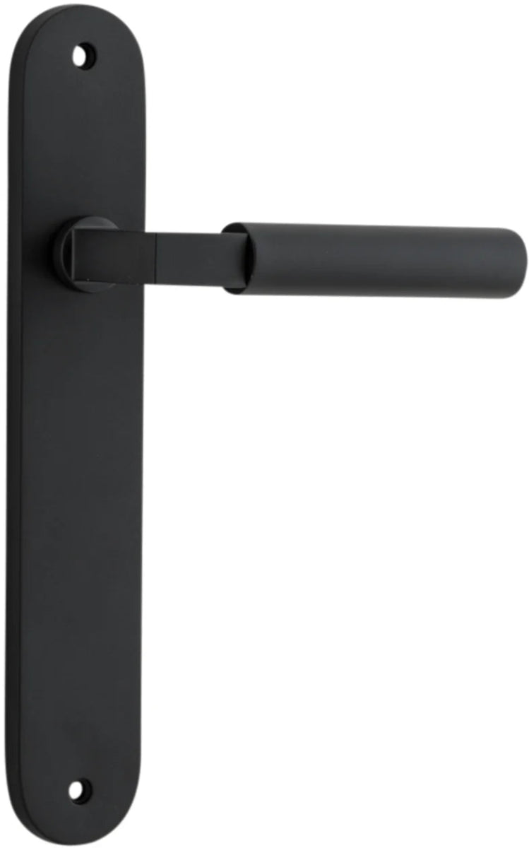 IVER Berlin Solid Brass Oval Plate Door Handle – Multiple Finishes Available - Entry - Point - 12766 - Iver