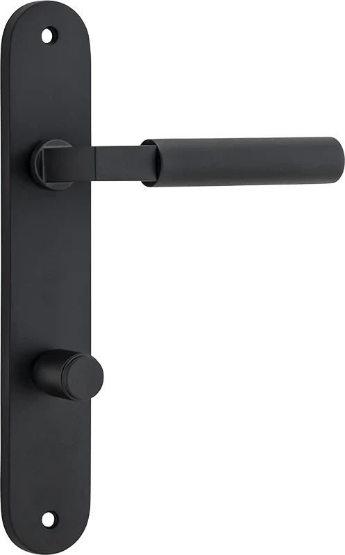IVER Berlin Solid Brass Oval Plate Door Handle – Multiple Finishes Available - Entry - Point - 12766P85 - Iver