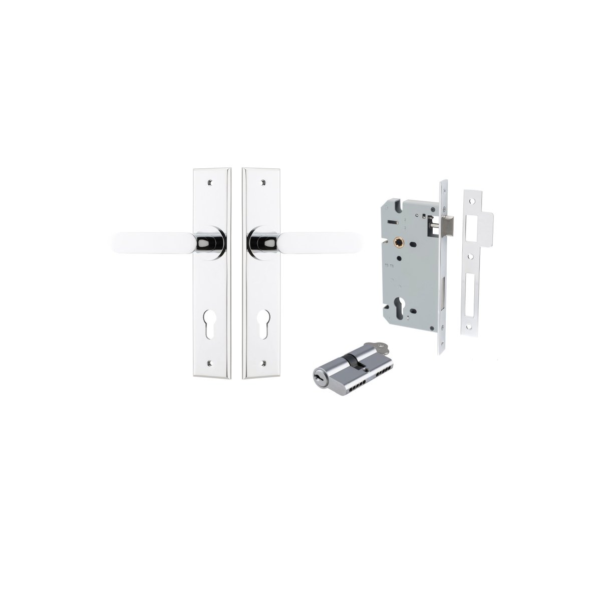 IVER Bronte Lever on Chamfered Backplate – Multiple Finishes Available - Entry - Point - 11784KENTR60KK - Iver