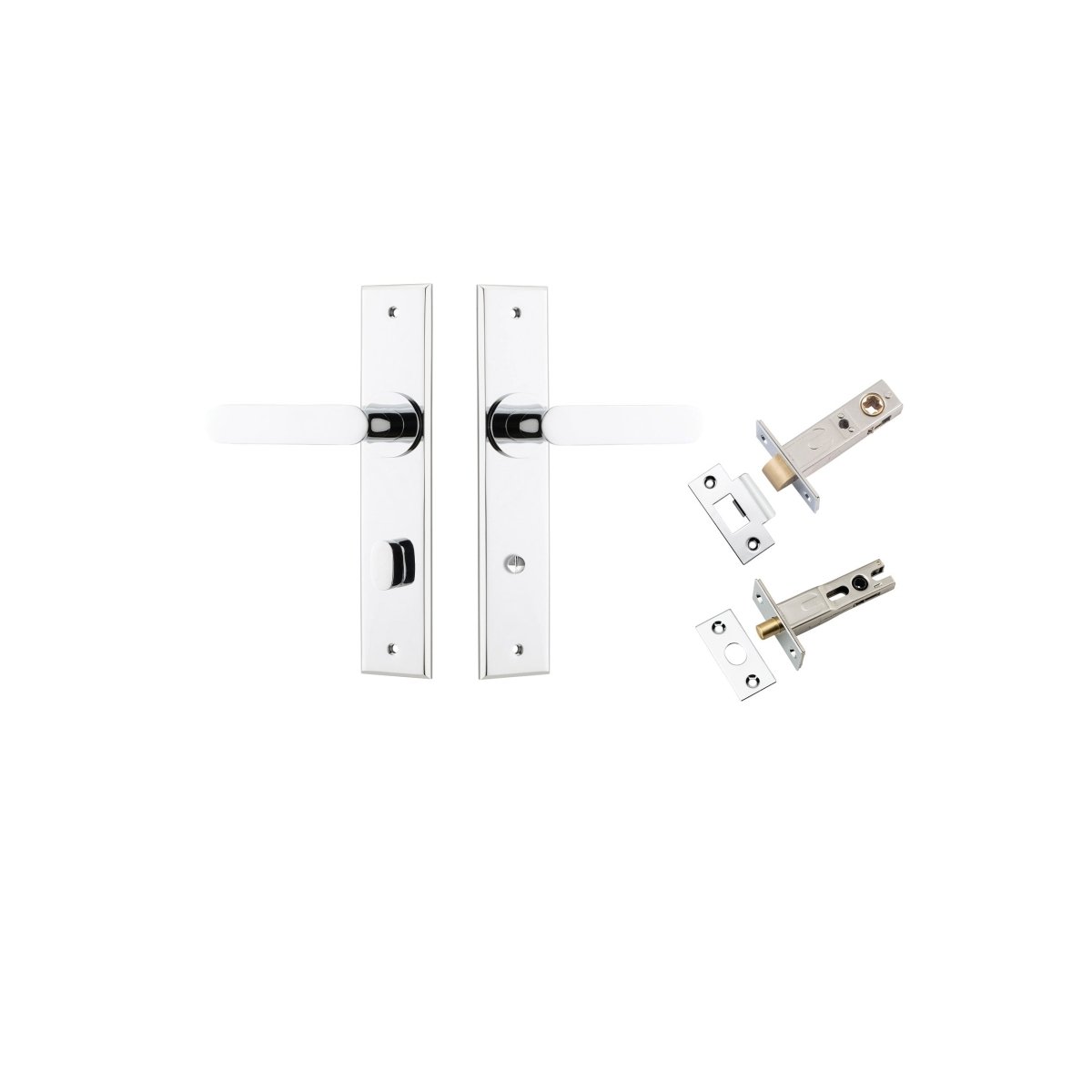 IVER Bronte Lever on Chamfered Backplate – Multiple Finishes Available - Entry - Point - 11784KPRIV60 - Iver