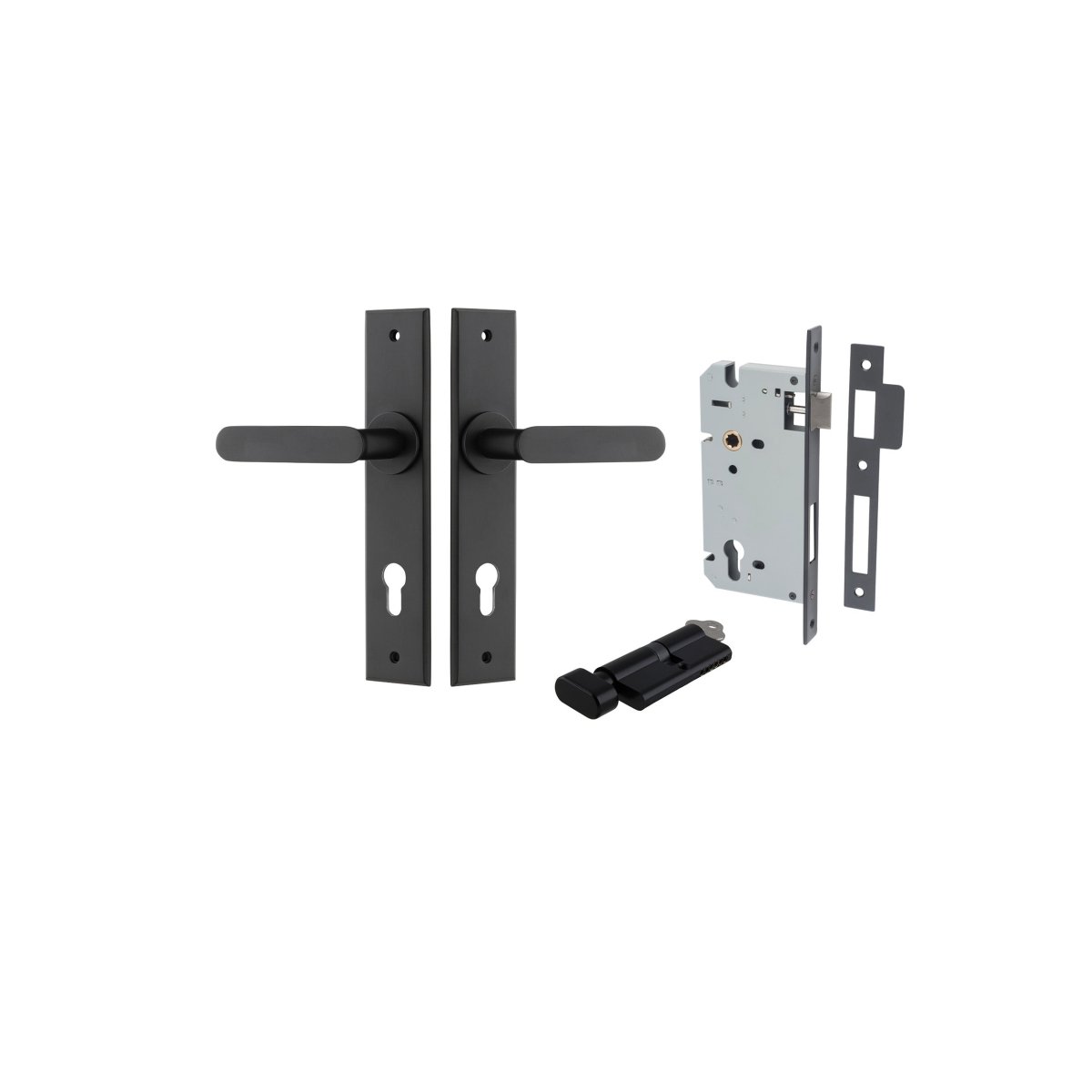IVER Bronte Lever on Chamfered Backplate – Multiple Finishes Available - Entry - Point - 12784KENTR60KT - Iver