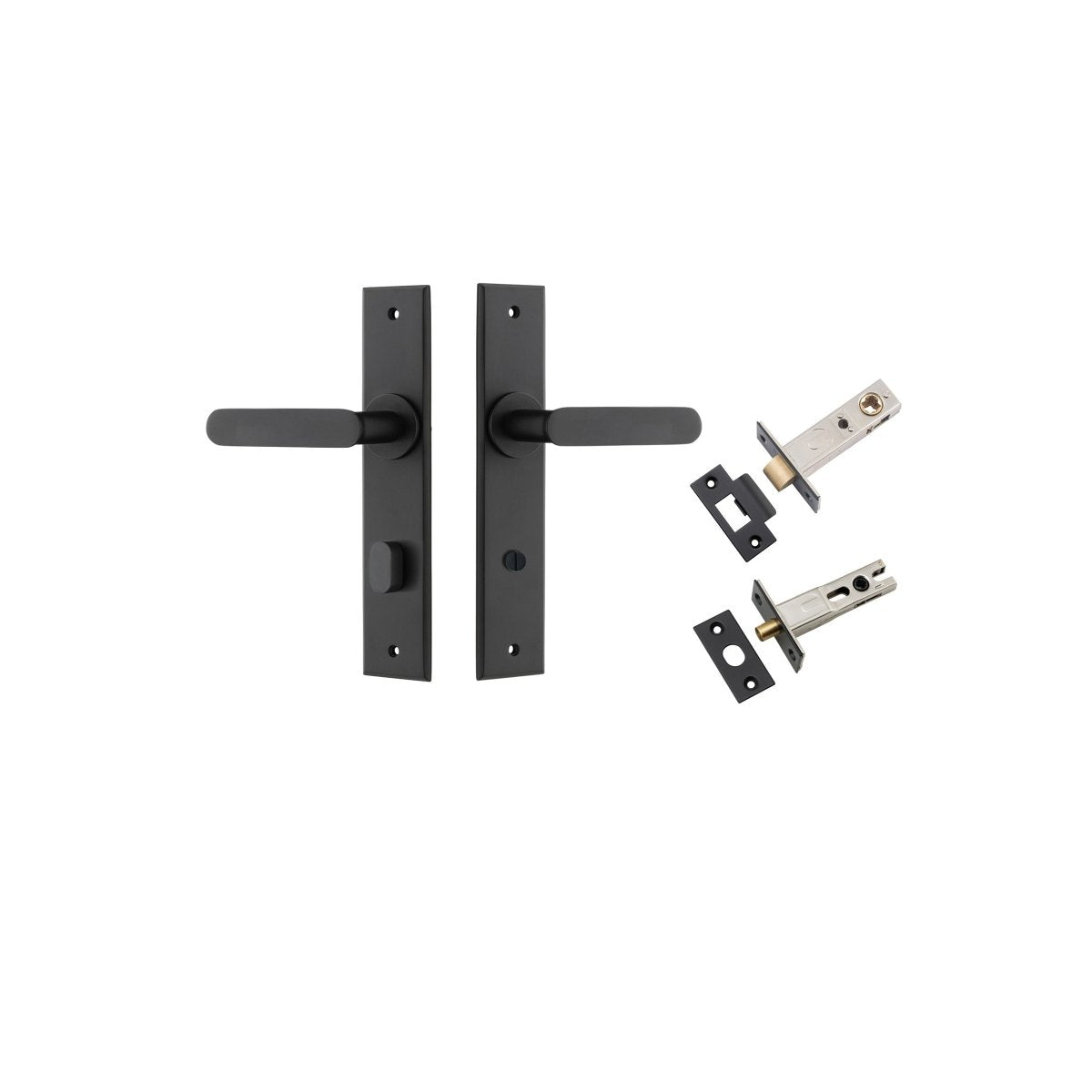 IVER Bronte Lever on Chamfered Backplate – Multiple Finishes Available - Entry - Point - 12784KPRIV60 - Iver