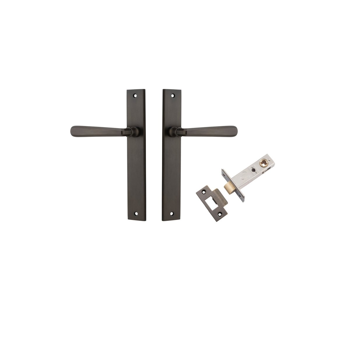 IVER Copenhagen Solid Brass Rectangular Door Handle – Multiple Finishes Available - Entry - Point - 10872KPASS60 - Iver