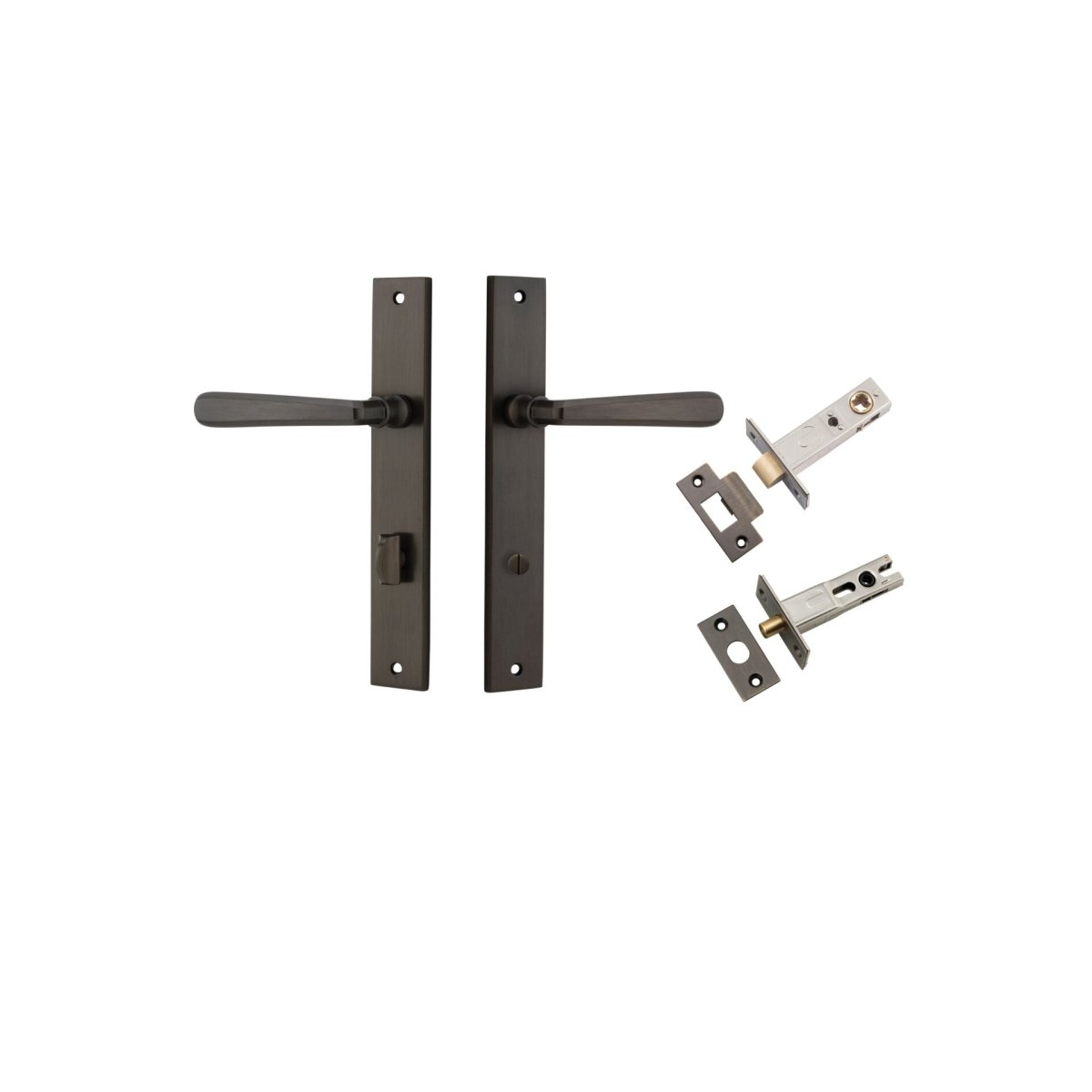 IVER Copenhagen Solid Brass Rectangular Door Handle – Multiple Finishes Available - Entry - Point - 10872KPRIV60 - Iver