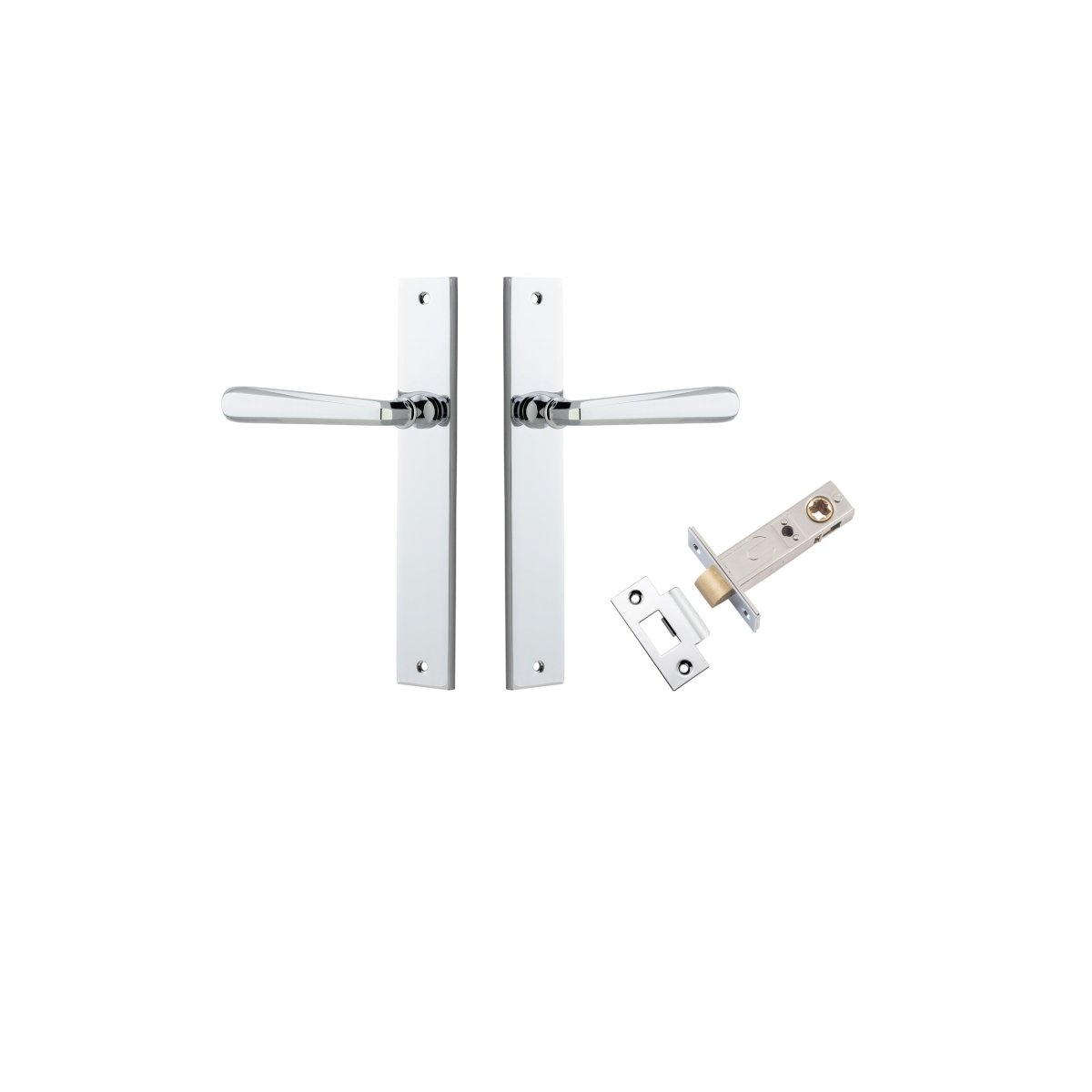 IVER Copenhagen Solid Brass Rectangular Door Handle – Multiple Finishes Available - Entry - Point - 11872KPASS60 - Iver