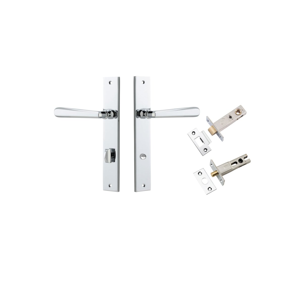 IVER Copenhagen Solid Brass Rectangular Door Handle – Multiple Finishes Available - Entry - Point - 11872KPRIV60 - Iver