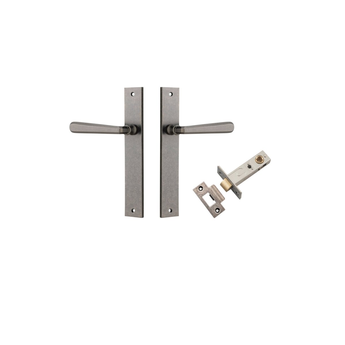 IVER Copenhagen Solid Brass Rectangular Door Handle – Multiple Finishes Available - Entry - Point - 13872KPASS60 - Iver