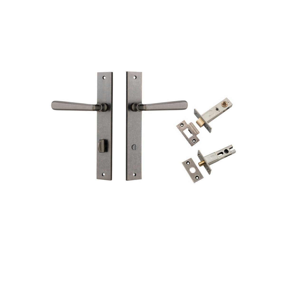 IVER Copenhagen Solid Brass Rectangular Door Handle – Multiple Finishes Available - Entry - Point - 13872KPRIV60 - Iver