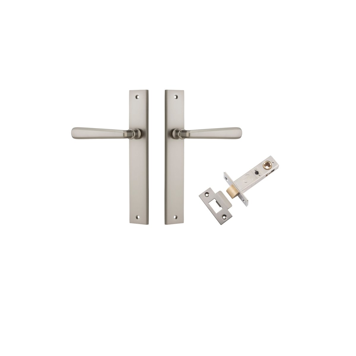 IVER Copenhagen Solid Brass Rectangular Door Handle – Multiple Finishes Available - Entry - Point - 14872KPASS60 - Iver