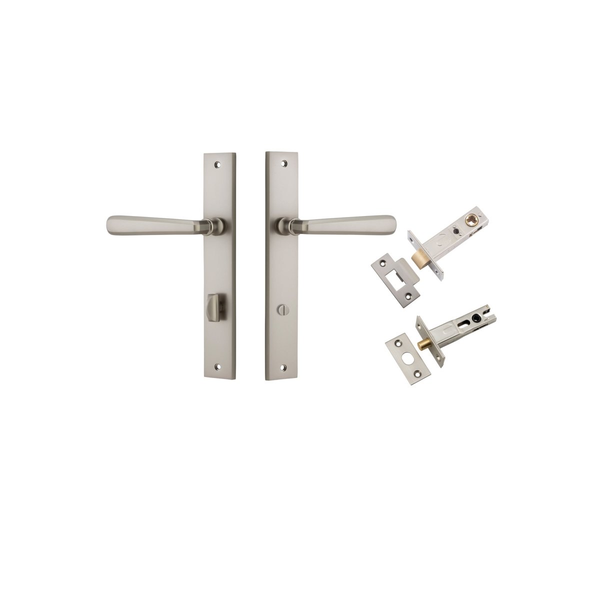 IVER Copenhagen Solid Brass Rectangular Door Handle – Multiple Finishes Available - Entry - Point - 14872KPRIV60 - Iver
