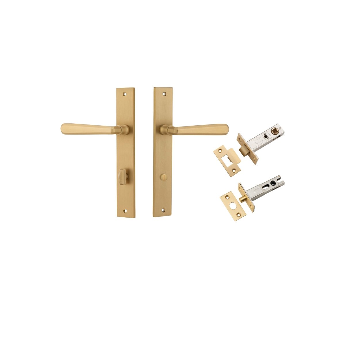 IVER Copenhagen Solid Brass Rectangular Door Handle – Multiple Finishes Available - Entry - Point - 15372KPRIV60 - Iver