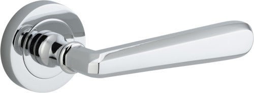 IVER Copenhagen Solid Brass Round Rose Door Handle – Multiple Finishes Available - Entry - Point - 20804 - Iver