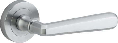 IVER Copenhagen Solid Brass Round Rose Door Handle – Multiple Finishes Available - Entry - Point - 20805 - Iver