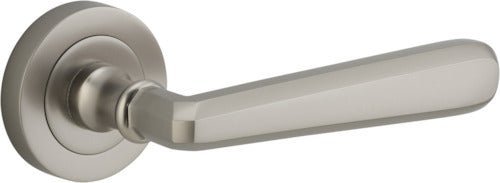 IVER Copenhagen Solid Brass Round Rose Door Handle – Multiple Finishes Available - Entry - Point - 20809 - Iver