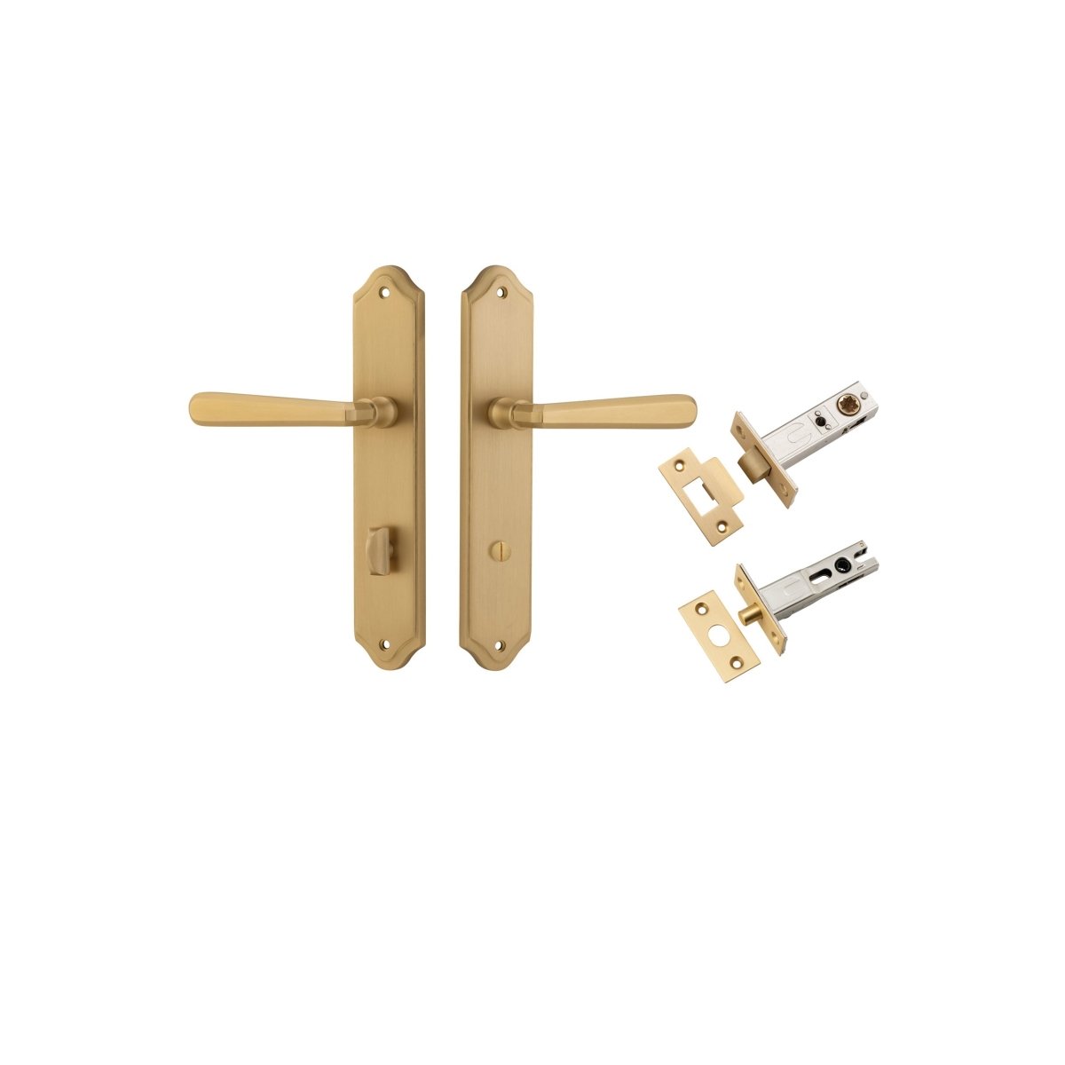 IVER Copenhagen Solid Brass Shouldered Door Handle – Multiple Finishes Available - Entry - Point - 15374KPRIV60 - Iver